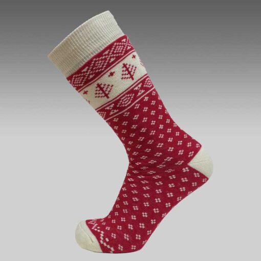 Forest merino wool sock