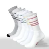 Sportstrumpor SMASH vita med 4 ränder